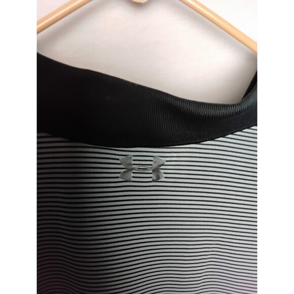 Mens Under Armour Short Sleeve HeatGear Polo, Loose Fit, Size XL, Striped - Picture 5 of 5